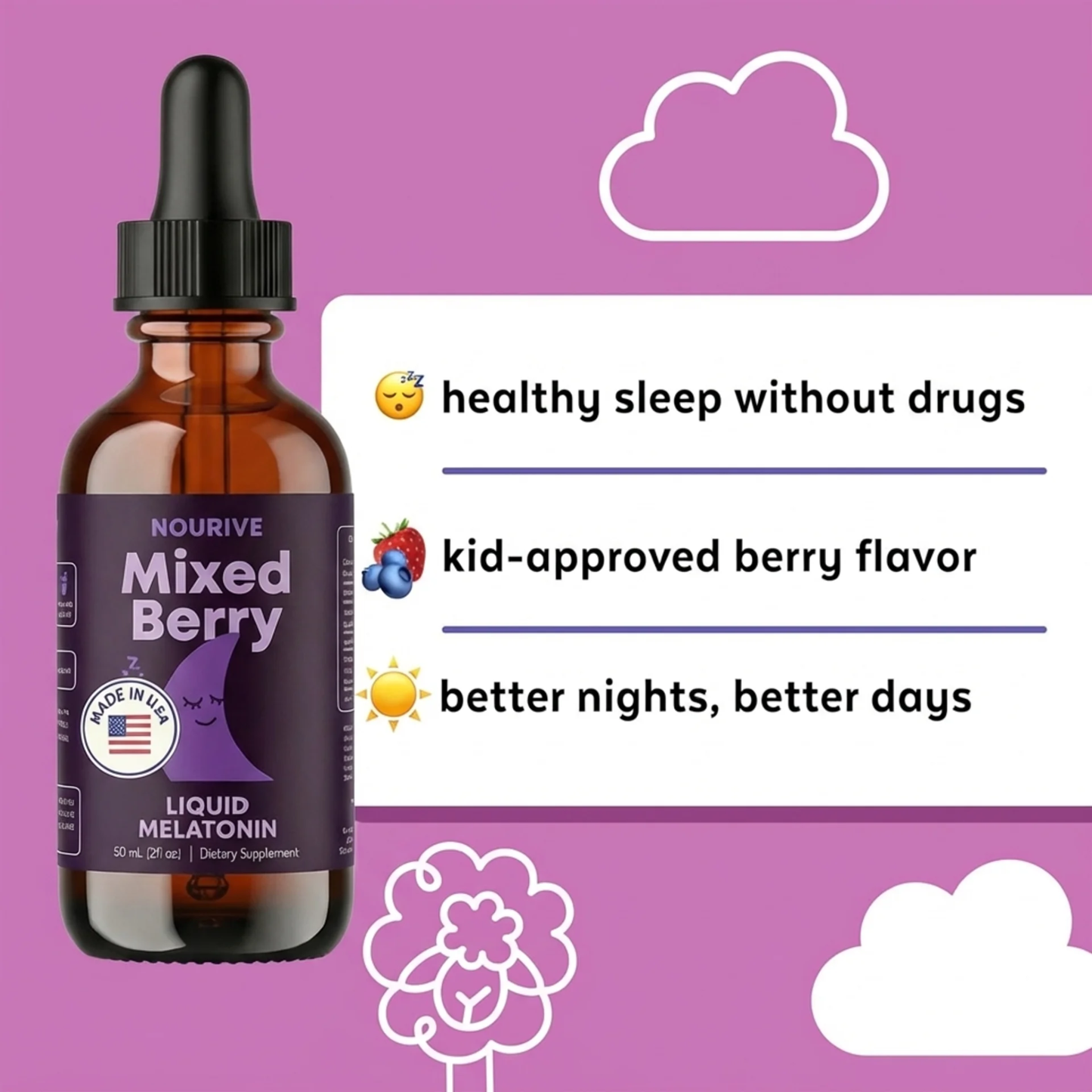 Nourive Sensory Friendly Kids Sleep Drops